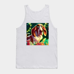 Cute Basset Hound Drawing Tank Top